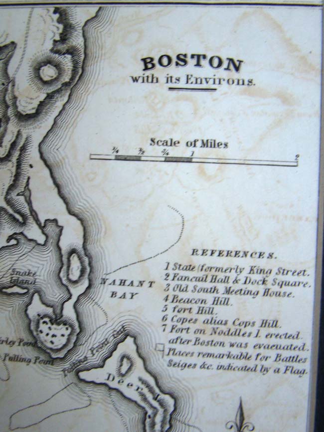 A Map of "BOSTON with its Environs" published by C P Wayne, Philadelphia, 1805 — image 2